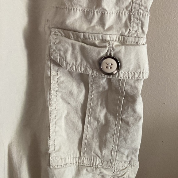 Madison Women’s Cream Drawstring Cargo Pants Size 12 Y2K - Picture 5 of 5